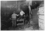 Lewis Hine child labor: Glass works. Location: Indiana.