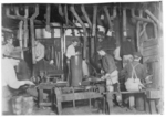Lewis Hine child labor: Marion Flint Glass Co., Boys work here but the boss would not permit any photographing. Location: Marion, Indiana.