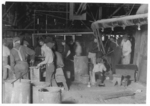 Lewis Hine child labor: J.C. Wheaton Glass Wks. Location: Millville, New Jersey.