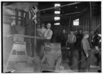 Lewis Hine child labor: Central Glass Co., Wheeling, W. Va. Blower and Mold Boy. Location: Wheeling, West Virginia.