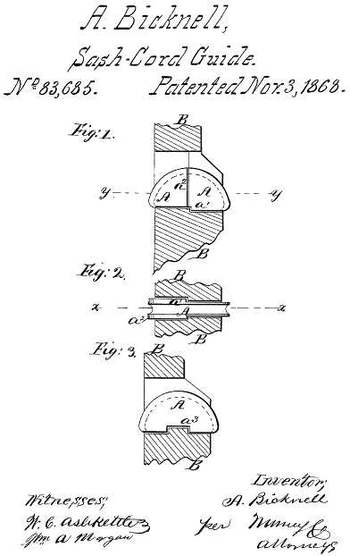 83,685 / Bicknell / Sash-Cord Guide