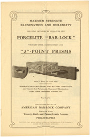 Porcelite "Bar-Lock" and "3"-Point Prisms