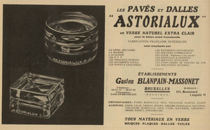Gaston Blanpain-Massonet ad, BETON ARM&Eacute;, N&ordm;329, July 1935