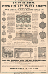 Brown Brothers Sidewalk & Vault Lights Broadsheet &middot; ca.1870