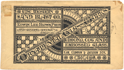 Brown Brothers Vault Lights postal cover &middot; Front &middot; 1885