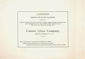 Catalogue &middot; Pressed and Blown Glassware