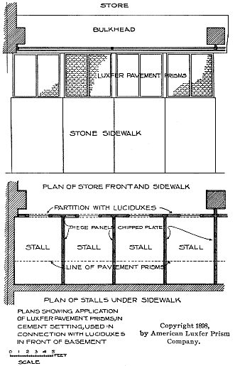 Plans of Luxfer Prism Pavements