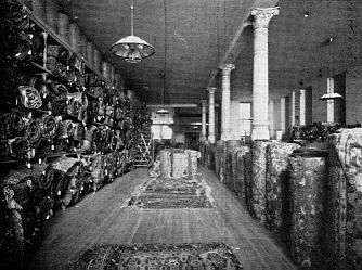 Interior of W. and J. Sloan, showing Luxfer Prisms installation
