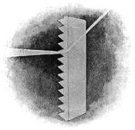 How light is bent by a prism tile