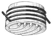 Mullen Replaceable Vault Light Company lens No. 20, no embossing