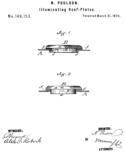 149,153 &middot; Poulson &middot; Improvement in Illuminating Roof-Plates
