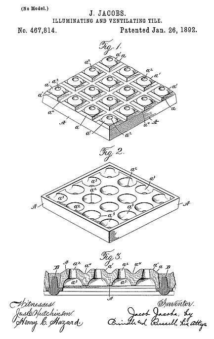 467,814 &middot; Jacobs &middot; Illuminating and Ventilating Tile