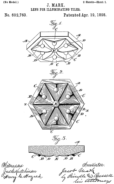 602,763 &middot; Mark &middot; Lens for Illuminating Tiles