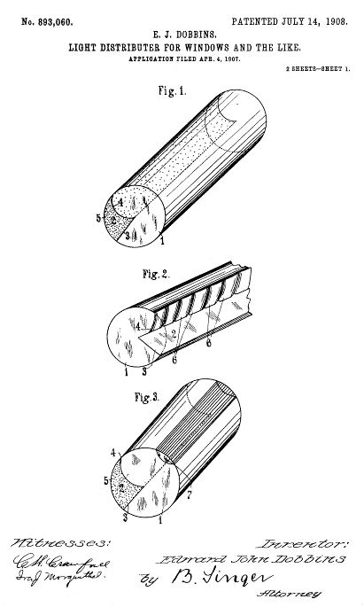 893,060 &middot; Dobbins &middot; Light Distributor for Windows and the Like