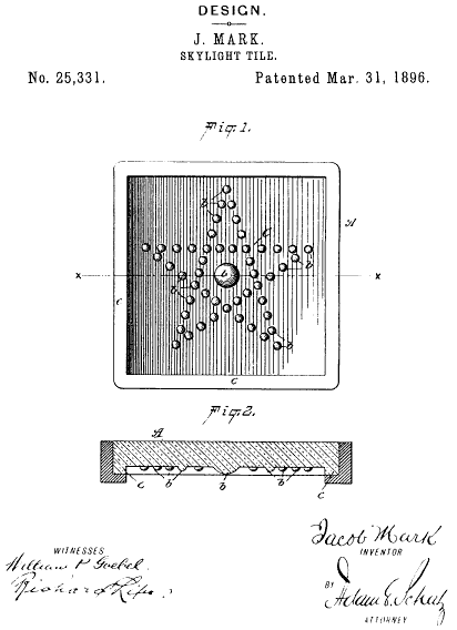 D25,331 &middot; Mark &middot; Design for a Skylight-Tile