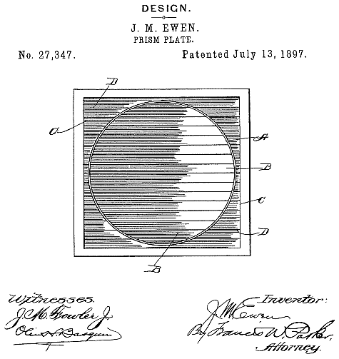 D27,347 &middot; Ewen &middot; "Design for a Prism-Plate"