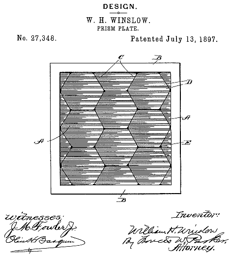 D27,348 &middot; Winslow &middot; Design for a Prism-Plate