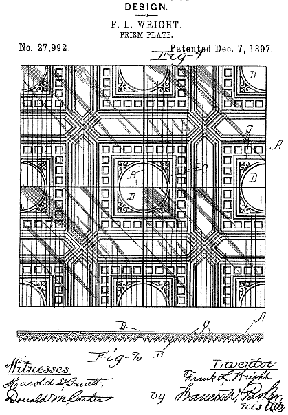 D27,992 &middot; Wright &middot; "Design for a Prism-Plate"