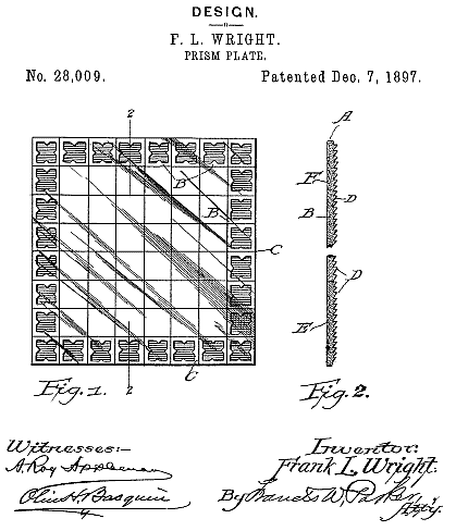 D28,009 &middot; Wright &middot; "Design for a Prism-Plate"