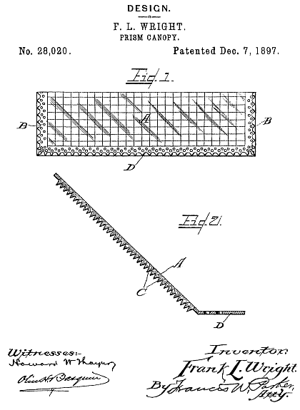 D28,020 &middot; Wright &middot; "Design for a Prism-Canopy"
