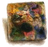 'Popper' glass button