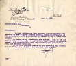 1938 Letter to Rodefer Glass Company