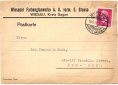 1930 Postcard from Wiesauer Farbenglaswerke