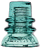 Light Aqua E.R.W. telegraph insulator (CD 135.5)